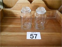 Set of 2 fleur De lis jars