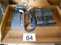 Answering machine-phone clock radio
