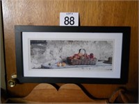 Framed photo-Basket of peaches