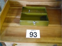 Metal green hinged box
