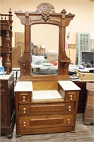 VICT. DRESSER W/ GLOVE BOXES 52 BY 38