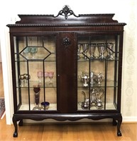 Antique Glass Display cabinet