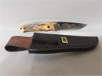 Stag Handle Schrade Fixed Blade