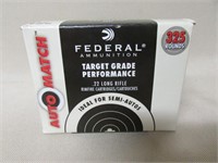 325 Rounds of Federal .22 Target Grade