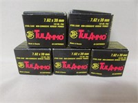 100 Rounds of TUL Ammo 7.62x39