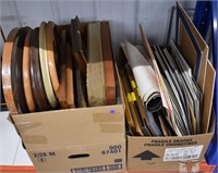 Picture Frames and Framing Materials (2 Boxes)
