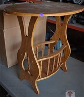 Wooden Table/Magazine Rack