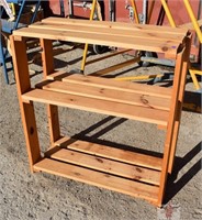 Wooden Shelf Unit 30" x 11" x 30" High