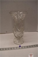12" Pinwheel Crystal Vase