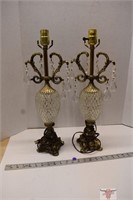 2 - Electric Lamps 20" High