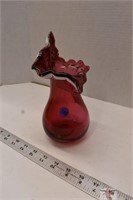 Red Glass Vase *SC