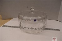 Lead Crystal Cake Plate Cover