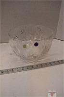 9" Pinwheel Crystal Bowl