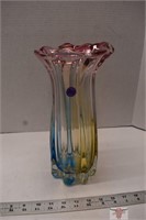11" Art glass Vase