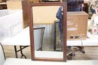 WOOD FRAMED MIRROR