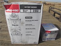 Shop Vac 5 gal. w/ extra filter New