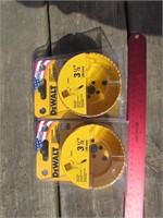 2- Dewalt 3 1/2" Hole Saw New