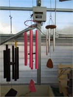 Pink wind chimes 36"