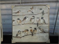 Birds on canvas