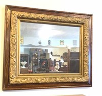 Very nice Oak and Gold Mirror