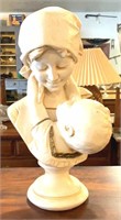 Alabaster Mother and Child staute