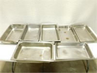 Lot of 7 - Chafing Dish Pans