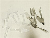 Large Quantity of Plastic and Stainless Spatulas