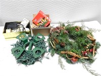 Christmas Lights and Wreath , Outlet Timers