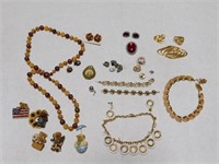 Costume Jewelry, Brooches, Bears Pins