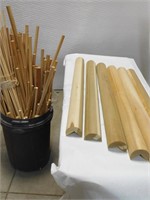 Huge lot of Dowel Rods and Angle Cut Posts