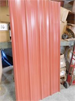 9 Pieces 36"x6ft Corrugated Red Metal Roofing/Sid