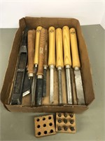 Lathe tooling and number punch set