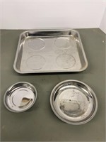 Magnetic parts trays