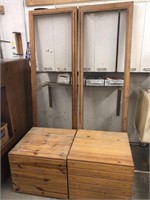 2-Craft display boxes with drawers