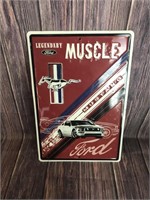 Ford Mustang Tin Metal Sign