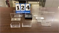 Lot of 10 Clear Plastic Display/Holders
