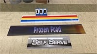 Lot of 3 Plastic Signs