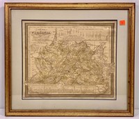 Virginia map - Thomas Cowperthwait & Co. - 1850,
