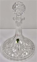Waterford Ships decanter, 7.5" dia. Base, 10"