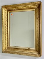 Gold mirror, 32" x 26" x 3.5" deep (white on edge