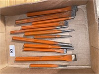 Set of Orange chisels