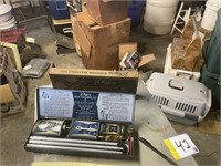 JC Higgins gun cleaning kit metal box - new