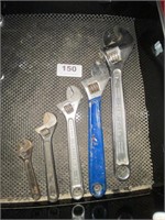 4 Crescent wrenches