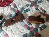 Two antique homemade planes