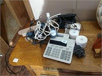 Calculator, phones, extension cords