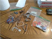Jewelry Lot incl Canadian Money & Sterling
