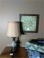 Small Lamp & Wall Plaque
