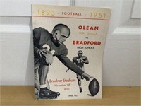 1951 FOOTBALL PROGRAM OLEAN VS. BRADFORD