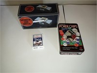 Card Shuffler and Poker Chips