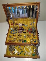 Vintage Jewelry Collection and Box